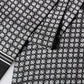 Dolce & Gabbana Black Silk Geometric Fringed Foulard 140cm x 15cm Scarf