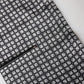 Dolce & Gabbana Black Silk Geometric Fringed Foulard 140cm x 15cm Scarf