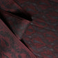 Dolce & Gabbana Burgundy Black Silk Paisley Foulard 135cm X 22cm  Scarf