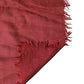 Dolce & Gabbana Red Cashmere Silk Fringe Wrap Foulard 200cm X 70cm Scarf