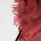 Dolce & Gabbana Red Cashmere Silk Fringe Wrap Foulard 200cm X 70cm Scarf