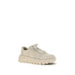 Prada Beige Calf Leather Bos Taurus Athletic Sneakers