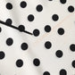 Dolce & Gabbana White Black Polka Dot Neck Wrap Foulard 165.5cmx32cm Scarf