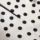 Dolce & Gabbana White Black Polka Dot Neck Wrap Foulard 165.5cmx32cm Scarf