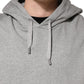 Dolce & Gabbana Gray Cotton Hooded Sweatshirt Sweater