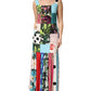 Dolce & Gabbana Multicolor Patchwork Silk Sleeveless Dress