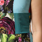 Dolce & Gabbana Multicolor Patchwork Silk Sleeveless Dress