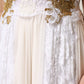 Dolce & Gabbana Ivory Lace Silk Embellished Sleeveless  Dress