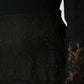 Dolce & Gabbana Black Lace Sheer Panel Midi Long Sleeve  Dress
