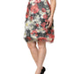 Dolce & Gabbana Multicolor Floral Textured Faux Fur Pencil Skirt