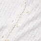 Dolce & Gabbana White Lace Silk Knit Long Sleeves Cardigan Top