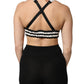 Dolce & Gabbana Black Floral Silk Satin Crop Logo Bralette Top