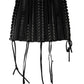 Dolce & Gabbana Black Lace-Up Waist Cincher Bustier Corset Top