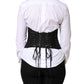 Dolce & Gabbana Black Polyester LaceUp Waist Cincher Corset Top