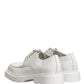 Dolce & Gabbana White Leather Chunky Sole Derby Shoes