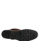 Dolce & Gabbana Brown Suede Leather Combat Ankle Boots  Shoes