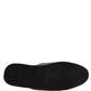 Dolce & Gabbana Grey Herringbone Cashmere Red Slippers Shoes