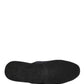 Dolce & Gabbana Dark Navy Wool Cotton Red Chevron Slippers Shoes