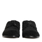 Dolce & Gabbana Men Black Riccio Shearling Dress Derby Shoes