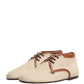 Dolce & Gabbana Beige Canvas Lace-Up Men Dress Derby Shoes
