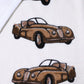Dolce & Gabbana Towel White Cotton Car Graphic Print 115cm x 180cm Beach