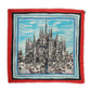 Dolce & Gabbana Multicolor Milano Print Cashmere 134cm x 130cm Men Scarf