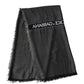 Dolce & Gabbana Black Modal Warmer Shawl Fringes 140cm x 134cm Men Scarf