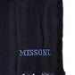 Dolce & Gabbana Dark Blue Wool Knit Unisex Wrap Fringe Shawl 170cm x 60cm Scarf