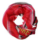 Dolce & Gabbana Pink DG Amore Print Neck Square Shawl 140cm x 135cm  Scarf