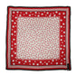 Dolce & Gabbana Red Polka Dot Print Square Stole 130cm x 130cm Scarf