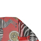 Dolce & Gabbana Red Zebra Print Silk Wrap Shawl Stole 200cm x 132cm Scarf