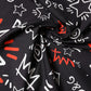 Dolce & Gabbana Black White Red DG Crown Cotton Foulard 47cm x 46cm Scarf