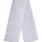 Dolce & Gabbana White Silk Neck Wrap Shawl Stole 200cm x 64cm  Scarf