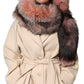Dolce & Gabbana Pink Frost Fox Fur Neck Warmer Winter 120cm x 27cm Scarf