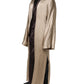 Dolce & Gabbana Beige Silk Satin Long Coat Robe Jacket