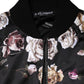 Dolce & Gabbana Black Floral Polyester Full Zip Bomber Jacket