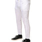 Daniele Alessandrini White Paint Print SkinnyFit Trouser Pants