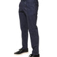 Briglia 1949 DarkBlue Wool Straight Formal Dress Trouser Pants