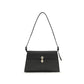 Savette Black Calf Leather Bos Taurus Shoulder Bag