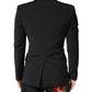 Dolce & Gabbana Black MARTINI Single Breasted Tuxedo Blazer