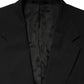 Dolce & Gabbana Black MARTINI Single Breasted Tuxedo Blazer