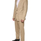 Dolce & Gabbana Beige TAORMINA Single Breasted Formal 2 Piece Suit