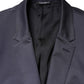 Dolce & Gabbana Blue Single Breasted MARTINI 2 Piece Suit