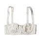 Dolce & Gabbana White Silk Satin Underwire Bra Semi Pad Underwear