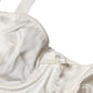 Dolce & Gabbana White Silk Satin Underwire Bra Semi Pad Underwear