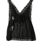 Dolce & Gabbana Black Silk Floral Lace Lingerie Top Underwear