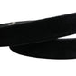 Dolce & Gabbana Black Suede Silver Tone Metal Buckle Men Belt