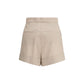 Max Mara Bicolor Wool Bermuda Shorts