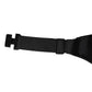 Dolce & Gabbana Black 100% Silk Wide Belt Waist Cummerbund