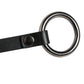 Dolce & Gabbana Black Leather Silver Chain Waist Men Belt